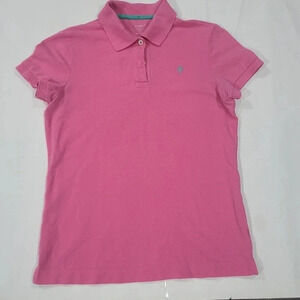 Lilly‎ Pulitzer XS Women Pink Resort Fit Short Sleeve Collared Golf Polo Shirt